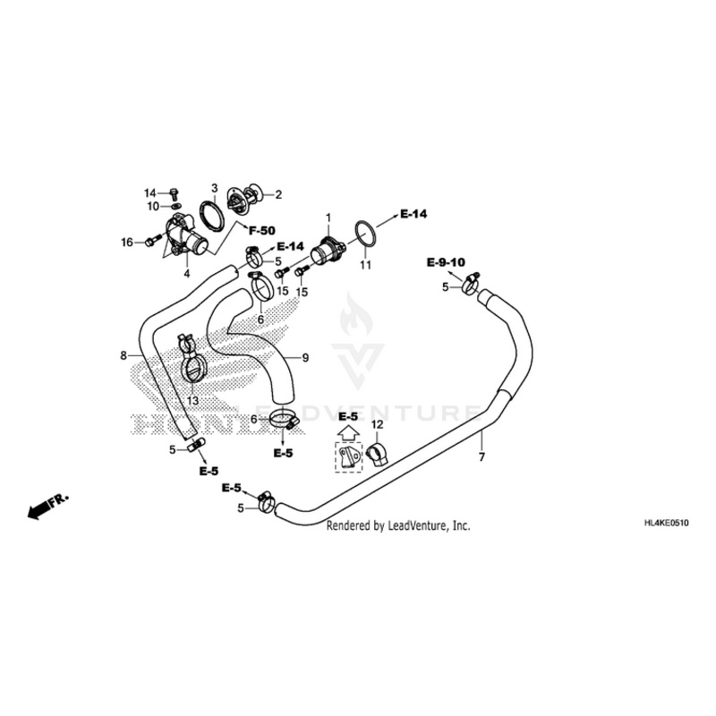 Clamp, Hose (30-37Mm) by Honda