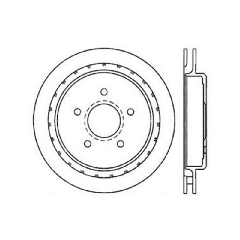 StopTech 97-10 Chevy Corvette Slotted & Drilled Rear Right Rotor