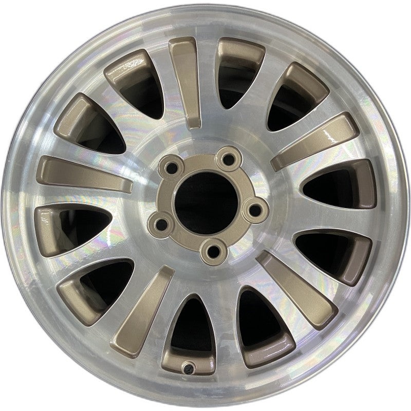 17″ EXPEDITION 00 14mm lug 16mm hole 17×7.5 aluminum 10 triangular holes Original OEM Wheel Rim