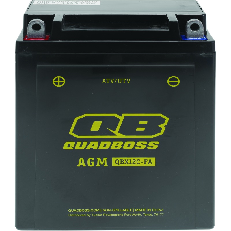QuadBoss Maintenance-Free AGM Battery QBX12C-FA