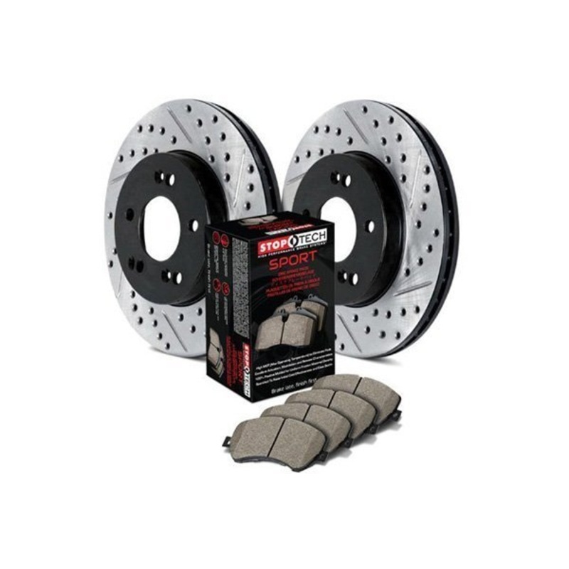 StopTech 07-09 Mini Cooper S Four Wheel Drilled & Slotted Sport Brake Kit