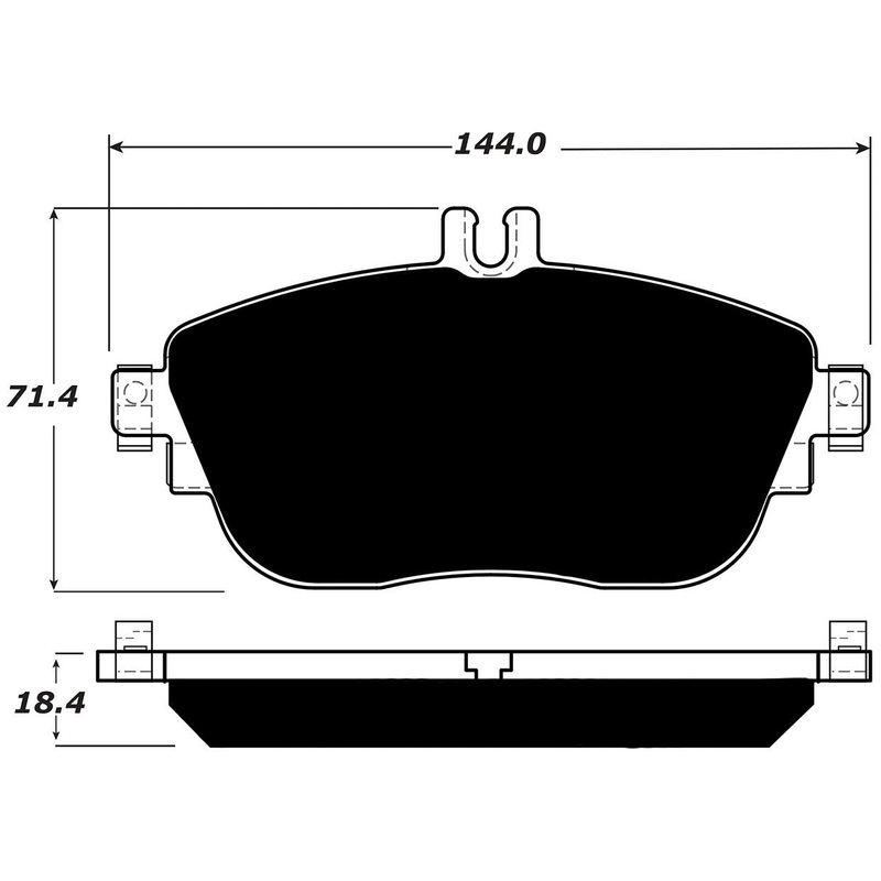Porterfield Brake Pads for 2015 MERCEDES-BENZ CLA250
