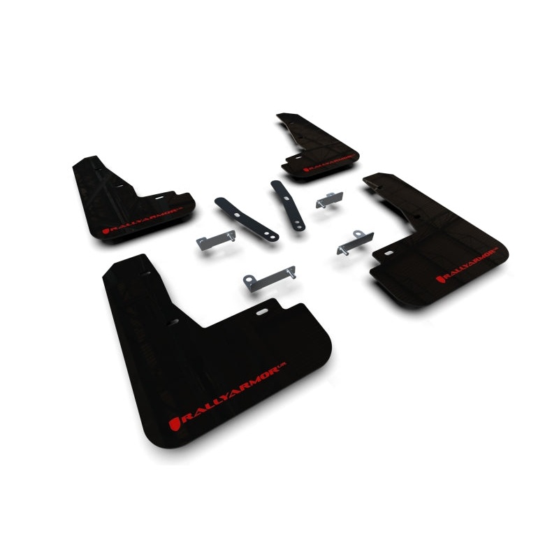 Rally Armor 22-23 Kia EV6 Black UR Mud Flap Red Logo