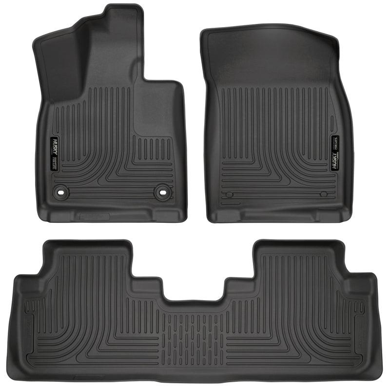 Husky Liners Weatherbeater 16-17 Lexus RX350 / 16-17 RX450H Front & 2nd Seat Floor Liners – Black