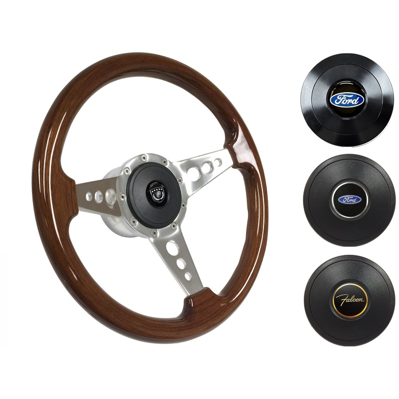 1963-64 Ford Falcon Steering Wheel Kit | Mahogany Wood | ST3076