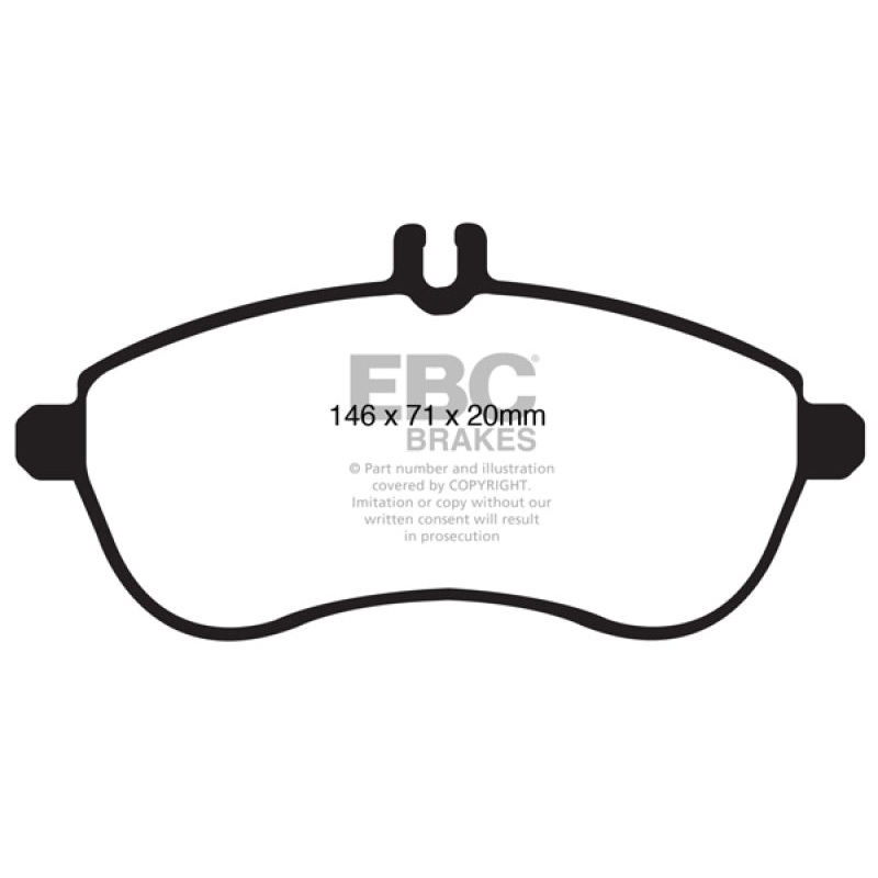 EBC 12-14 Mercedes-Benz C250 (W204) 1.8 Turbo Ultimax2 Front Brake Pads