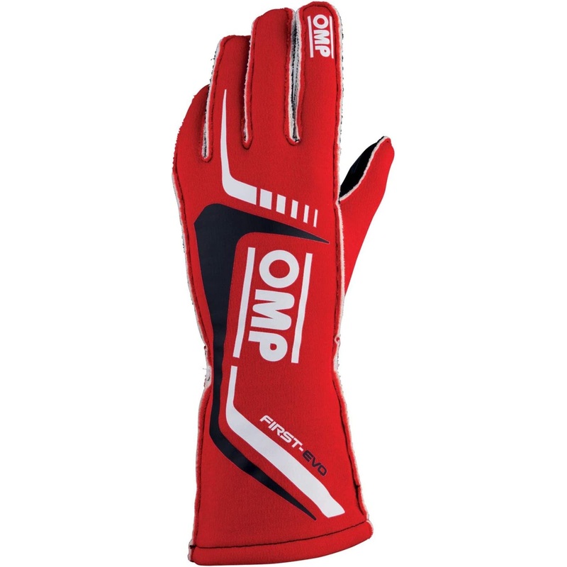 OMP First Evo Gloves Red – Size L | Fia 8856-2018