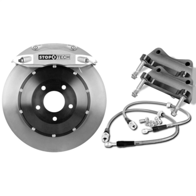 StopTech BMW 14-15 335i/Active Hybrid 3 Rear BBK w/Trophy Anod ST40 Calipers Slotted 345X28mm Rotors