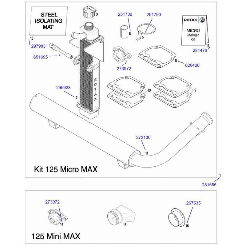 10. 650480 Rotax Base Gasket .3mm