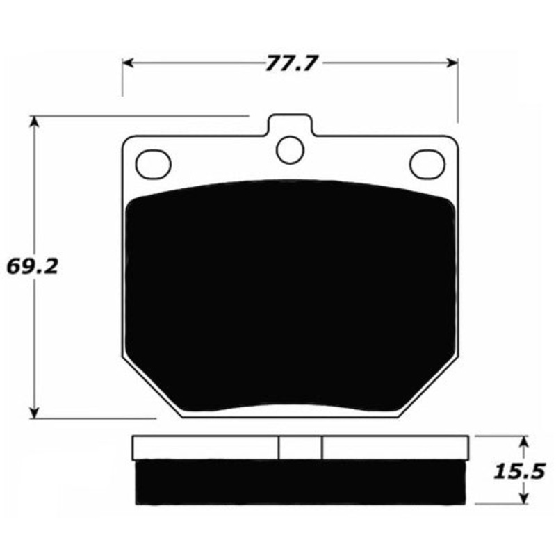 Porterfield Brake Pads for 1965 TRIUMPH TR 4