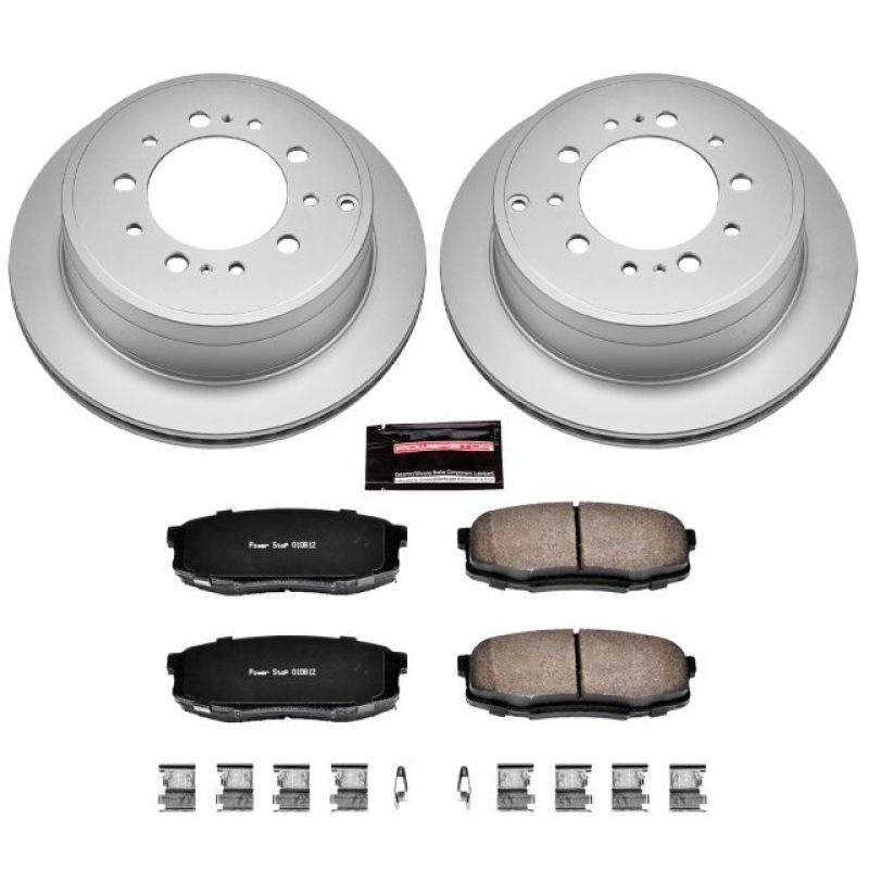 Power Stop Rear Z17 Evolution Geomet Coated Brake Kit Lexus LX570 2008-21 / Toyota Tundra 2007-21 / Land Cruiser 2008-21 / Sequoia 2008-21 | CRK3073