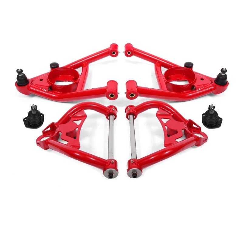 BMR 64-72 A-Body Upper And Lower A-Arm Kit – Red