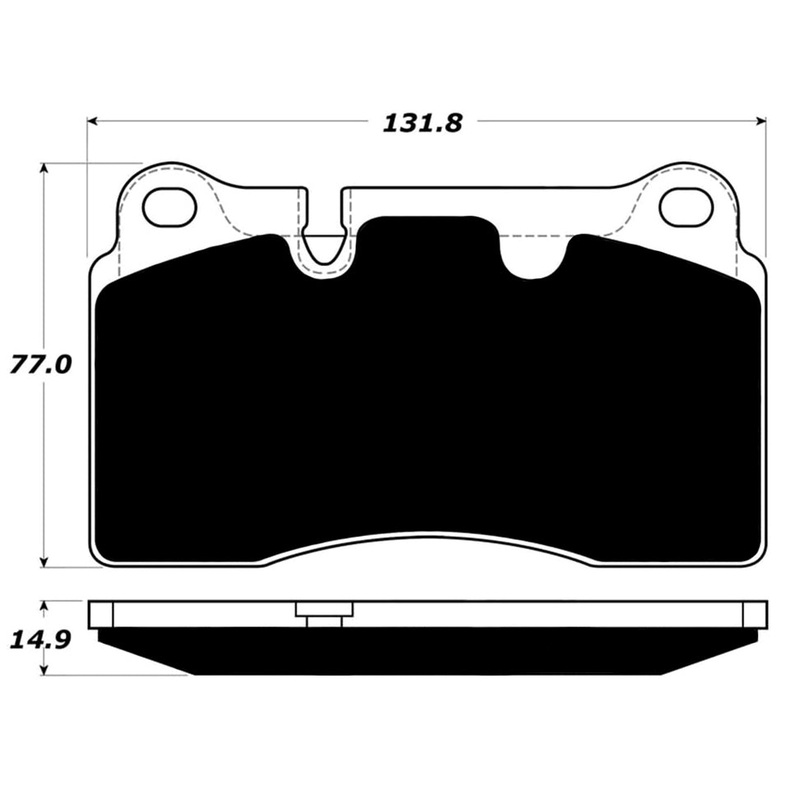 Porterfield Brake Pads for 2006 VOLKSWAGEN TOUAREG V6 3.6L w/330mm Front Discs